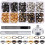 Kit de 200 ojales de metal de 6 mm con base 2