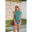 Magliette da allenamento estive da donna Bean Green S 10