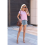 Dames Zomer Tops Workout Shirts Roze M 11