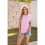Dames Zomer Tops Workout Shirts Roze M 6