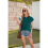 Dames Zomer Tops Workout Shirts Donkergroen XL 10