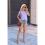 Dames Zomer Tops Workout Shirts Paars XXL 11