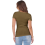 Dames geribbeld slim fit T-shirt Matcha XL 4