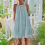 Dames kanten camisole lichtblauw L 3