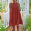 Dames kanten camisole baksteenrood M 3