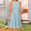 Dames kanten camisole lichtblauw XL 5