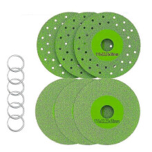 6 Pack 4.5 Inch (115mm) Diamond Grit Rock Slab Grinding Disc for Cutting and Grinding Ceramics