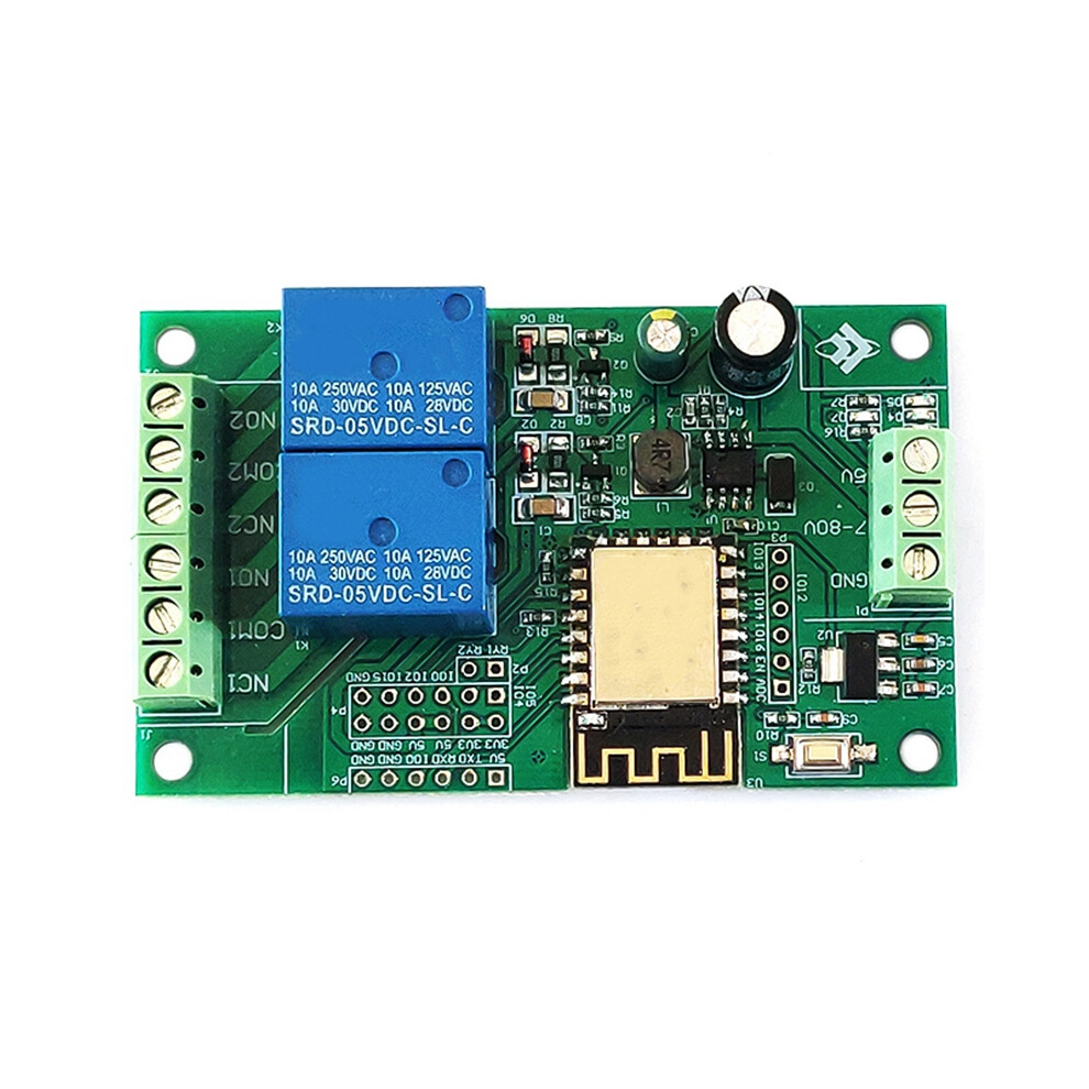 Esp8266 Esp-12F Wifi Relay Module 2Ch 5V/8-80V Swi 4853489461109