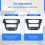 1-DIN bilradio frontpanel DVD-rammepanel for dashbordmontering 8