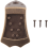 Peças de arremate triangular de metal bronze para bandolim 3