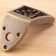 Peças de arremate triangular de metal bronze para bandolim