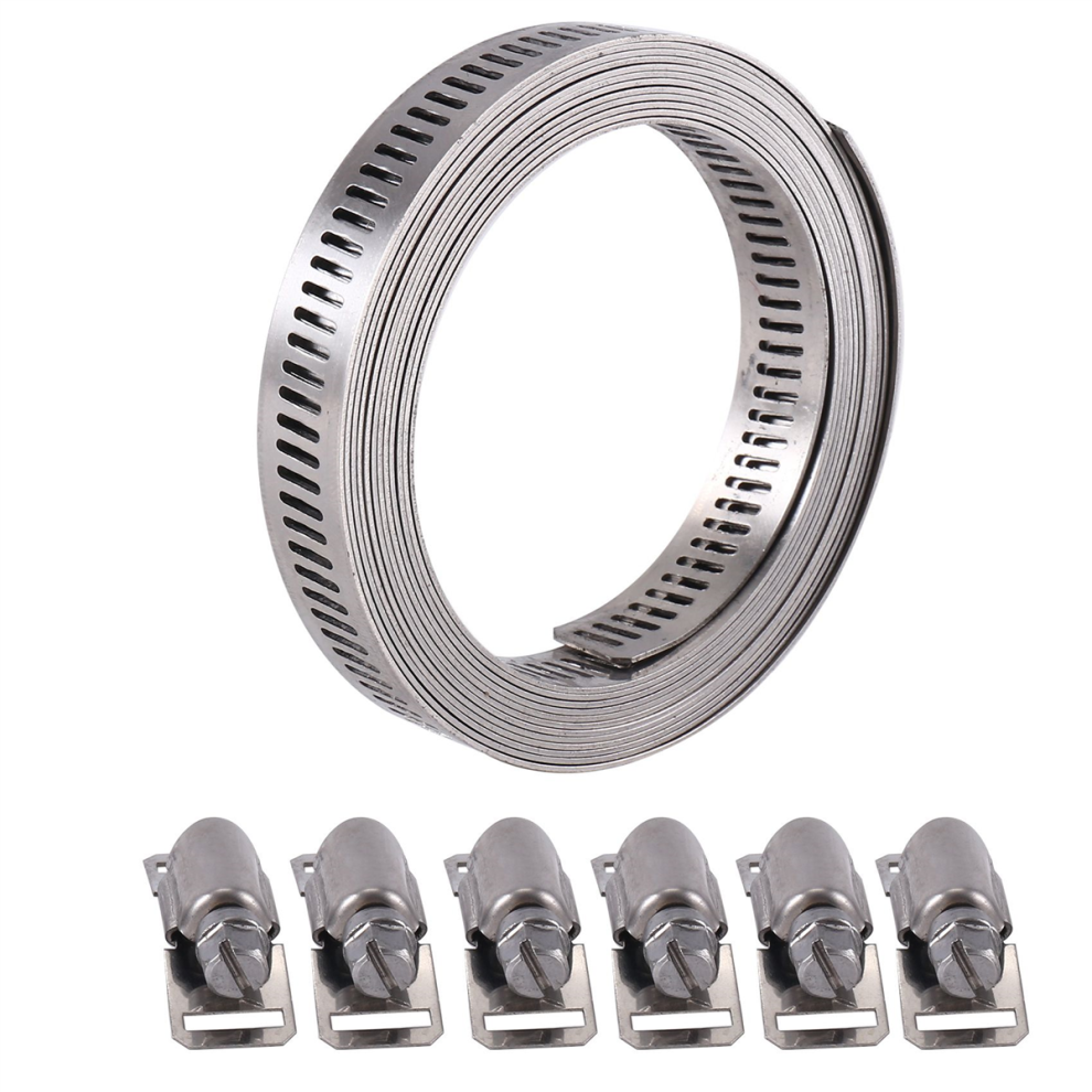 304 Stainless Steel Worm Clamp Hose Strap With Fas 4851430248274