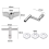 23Pcs Cymbal Replacement Accessories Drum Parts wi 8