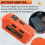Akkuadapter für 20V Lithium USB Ladegerät, LED W 7