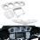 5Pcs Motorcycle Chrome Inner Fairing Tri-Line Gaug 3