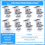 Pack of 8 Solar Module Brackets, Panel Holder, End 4
