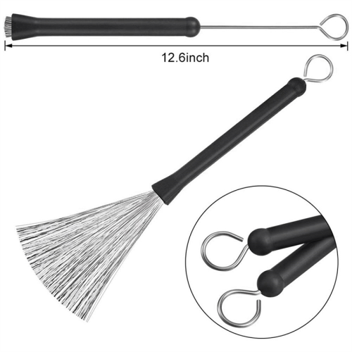 Σετ 6 τεμαχίων Jazz Drumsticks 5A Ανασυρόμενο Drum W 2