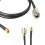 1 peça cabo RG58 UHF SO239 fêmea para SMA macho 5