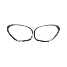 2pcs Front Headlight Lamp Bezel Trim Gloss Black for R60 2011-2016 51139801573 51139801574