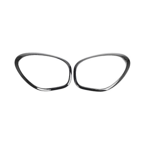 2pcs Front Headlight Lamp Bezel Trim Gloss Black for R60 2011-2016 51139801573 51139801574