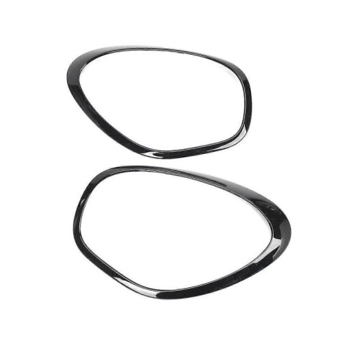 2pcs Front Headlight Lamp Bezel Trim Gloss Black for R60 2011-2016 51139801573 51139801574 1