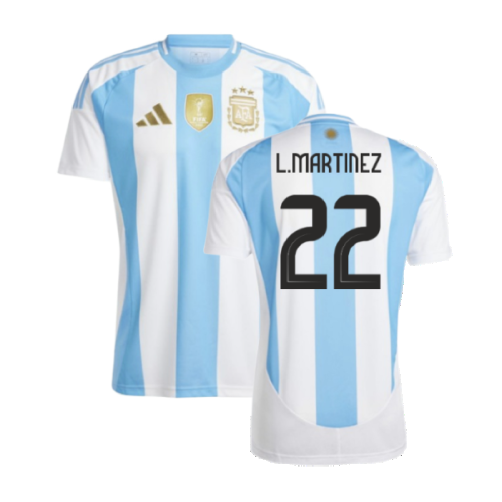 Adidas (Xl) 2024-2025 Argentina Home Shirt (L.martinez 22)