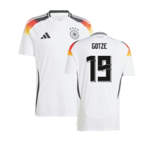 (XXL) 2024-2025 Germany Home Shirt (Gotze 19)