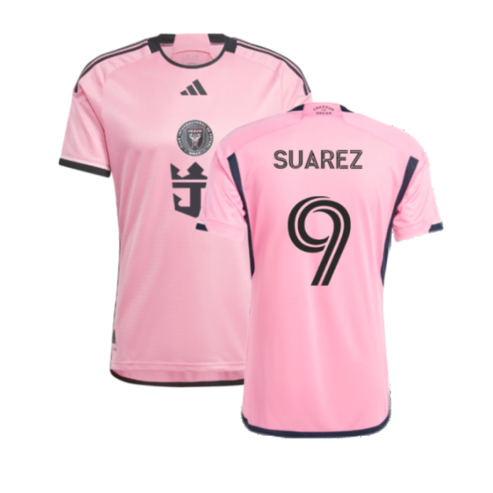 Adidas ) 2024-2025 Inter Miami Authentic Home Shirt (Suarez 9) Size 9