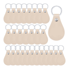 30-teiliges Schlüsselanhänger-Set aus Leder für Heimwerkerarbeiten, PU-Anhänger