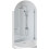 Homcom (White) HOMCOM Bathroom Mirror Cabinet with Adjustable Glass Shelves 2