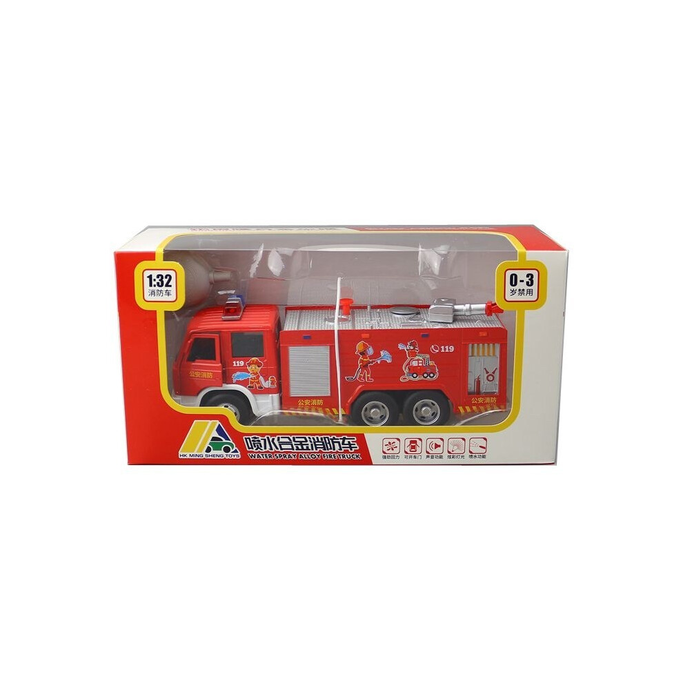 (Water Tank) Water And Gun Water Tank Fire Truck Model Toy With Alloy Material For Kid Gift-image-OPC-PJ5W5Q8-NEW