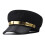 (Black) Solid Color Phnom Penh Flat Beret Cap With Breathable For Autumn Winter Hat 1