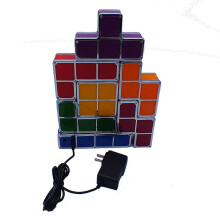 (US) Tetris Block Stacking Night Lamp With Flashing Led Light For Teen Decor Bedroom