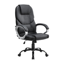 (Black) Swivel Gaming Office Chair with Casters
