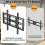 Full Motion Articulating TV Mount Wall Bracket for 55inch-100inch TV 12