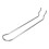 Fort Fasteners 200mm Pegboard Hook - Loop BZP Peg Hook for Garage, Kitchen, Tools (8 Inch) - 12 Hooks 1
