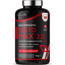 Testosterone Booster for Men TestoMax 2.0 Energy Muscle Strength Grow