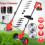 2Battery 24V Cordless Strimmer Grass Trimmer Electric Tree Cutter UK 1