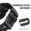 (Svart) gla fr 22 mm klockarmband 10-pack 4
