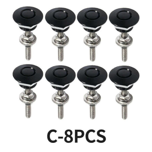 (8PCS) Push Button Quick Release Hood Latch Pins 32mm for Cars, Marine & DIY Projects Multi-Colorjs