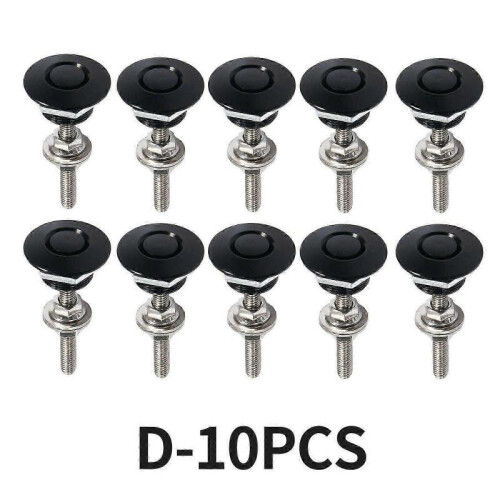 (10PCS)Push Button Quick Release Hood Latch Pins 32mm for Cars, Marine & DIY Projects Multi-Colorjs