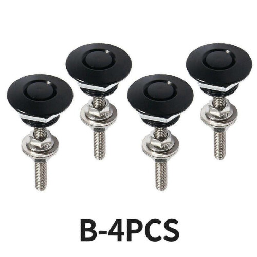 (4PCS) Push Button Quick Release Hood Latch Pins 32mm for Cars, Marine & DIY Projects Multi-Colorjs