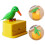 (Green Bird) Funny Bird Toothpick Box Holder Automatic Toothpicks Dispenser Home Decor 1