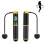 (Black) Jump Rope, Digital Weighted Ropeless Skipping Rope, Adjustable 2
