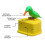 (Green Bird) Funny Bird Toothpick Box Holder Automatic Toothpicks Dispenser Home Decor 2