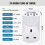 Living And Home 2000W Programmable Digital Timer Plug Socket 6