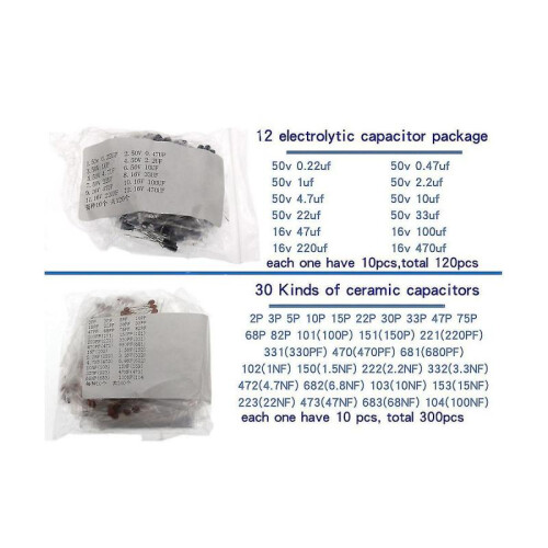 1390pcs 6 Kinds Of Compnts Packa Or Packa Electrolytic C Packa Diodes Electr 1