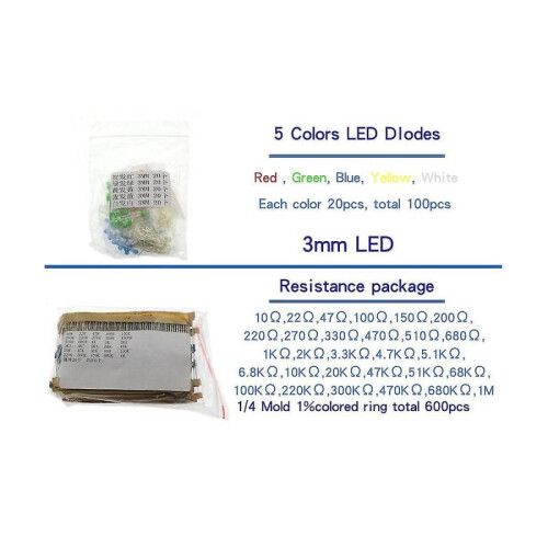 1390pcs 6 Kinds Of Compnts Packa Or Packa Electrolytic C Packa Diodes Electr 2