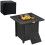Outsunny Outsunny 40,000 BTU Gas Firepit Table with Protective Cover, Spark Guard 9