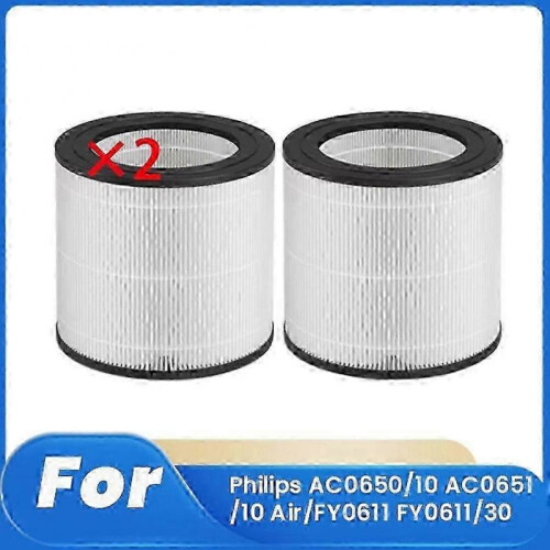 2 Pcs Cleaner Filter for Philips AC0650/10 AC0651/10 Air/FY0611